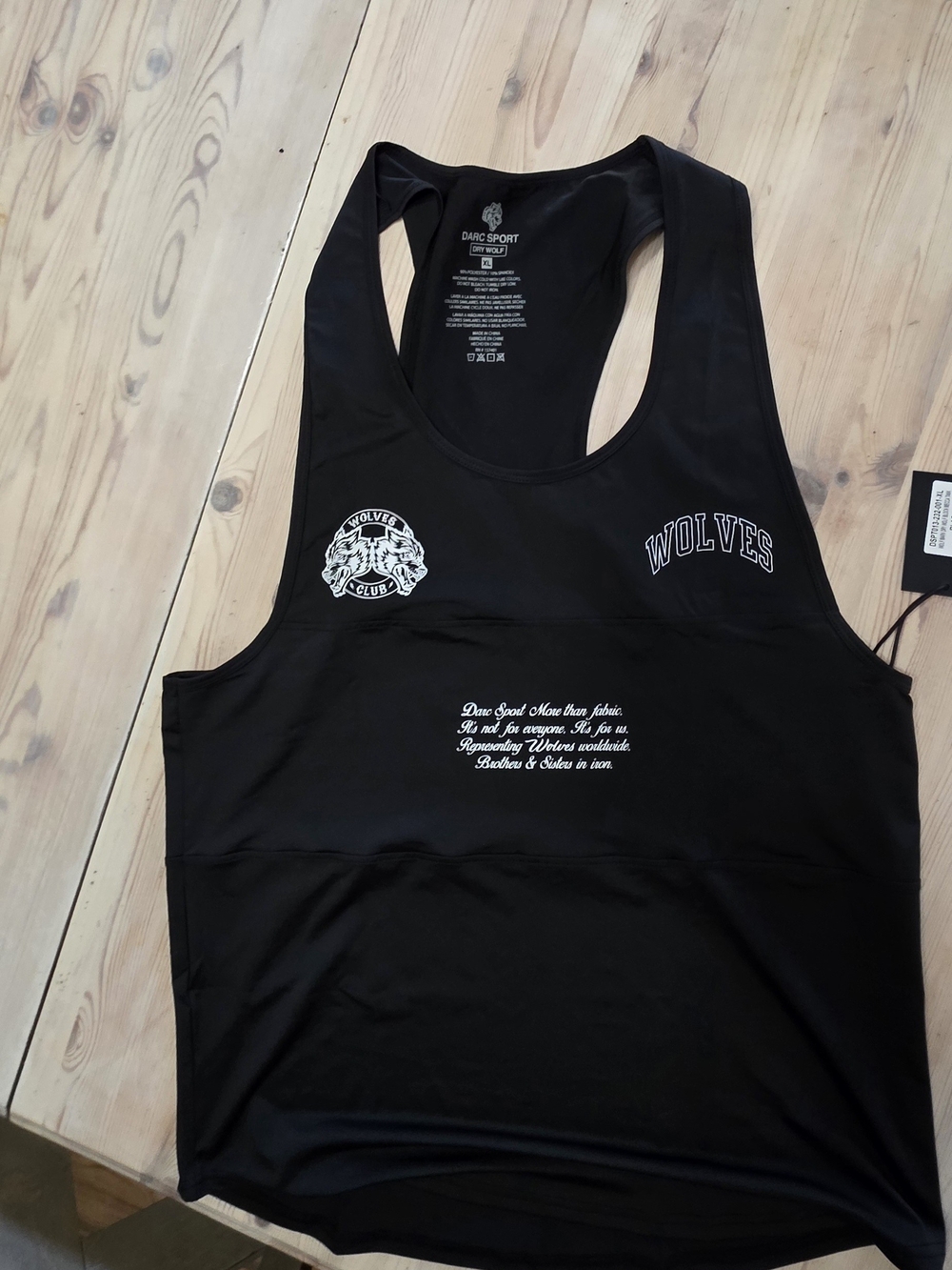Darc Sport Dry Wolf. BLOCK MECCA Tank Top. Size XL Perfect Gym Wear. NWT